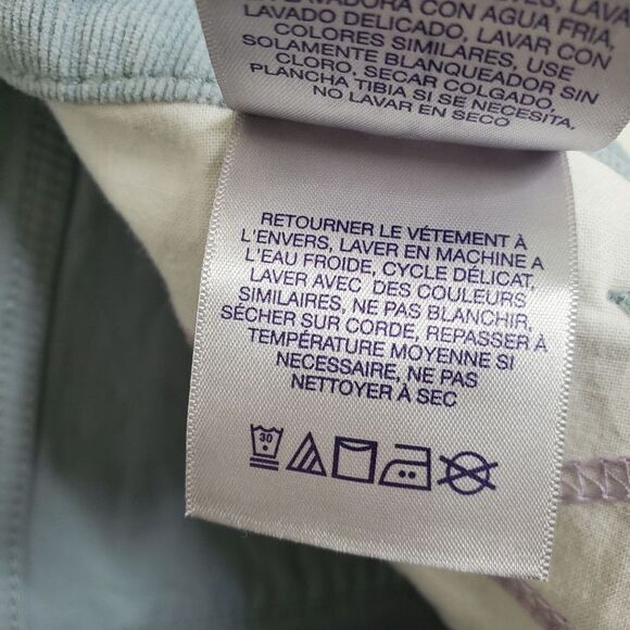 NYDJ Powder Blue Corduroy Stretch Mini Boot Cut Pants Size 4 - Picture 13 of 17